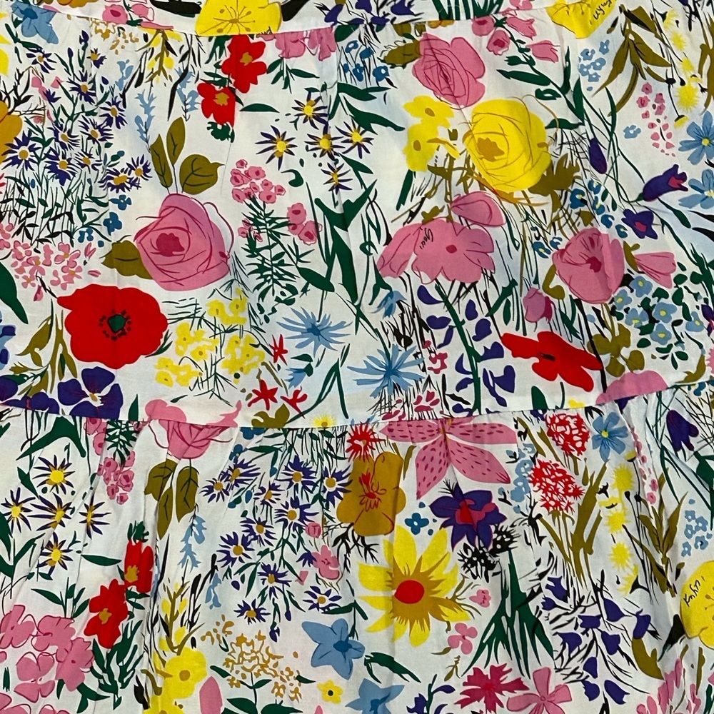 NWT! Anthropologie THML Floral Maxi Smocked Bodice Dress with Ruffle Sleeves - Picture 7 of 13